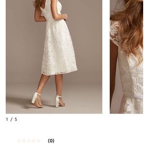 David’s Bridal Midi Lace Dress Size 10